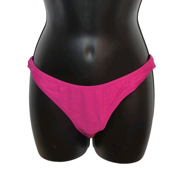 J.Crew High-leg Bikini Bottom Radiant Fuschia Size Medium Bold NWT BP209 (873) - Picture 1 of 6